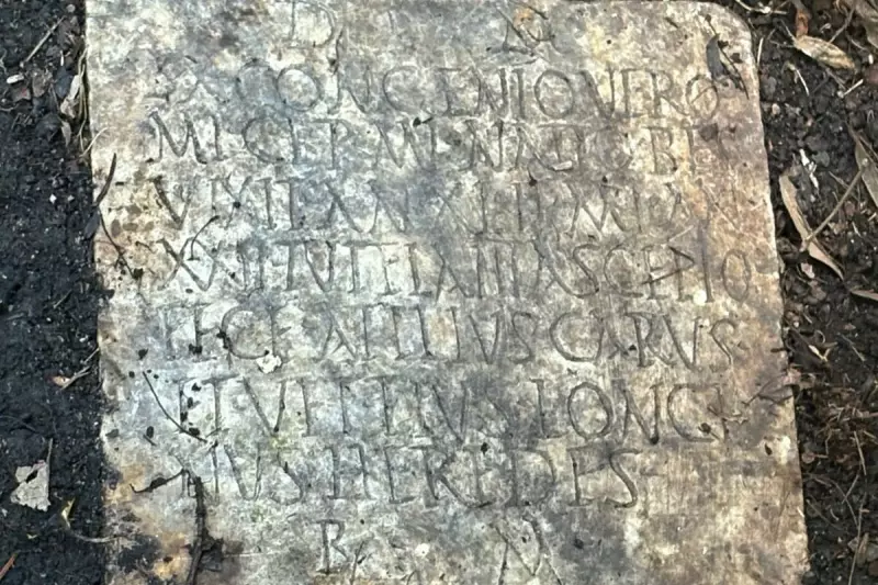 Ancient Roman Headstone Unearthed After Decades as Garden Ornament in New Orleans
