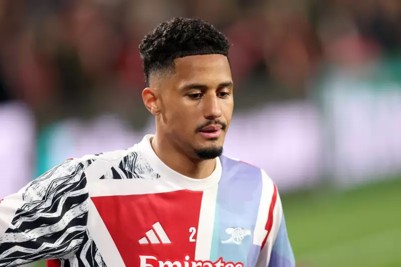 Arsenal's Defensive Rock William Saliba Sidelined for Carabao Cup Clash