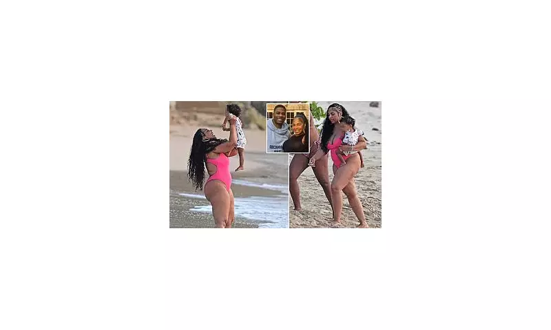 Ashanti Stuns in Pink Bikini During Beach Getaway With Nelly's Son
