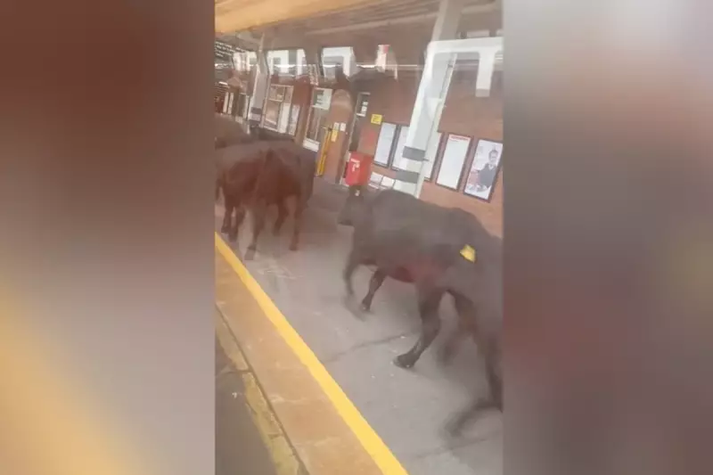 Bovine Blockade: Train Chaos as Cows Occupy Neath Station Platform