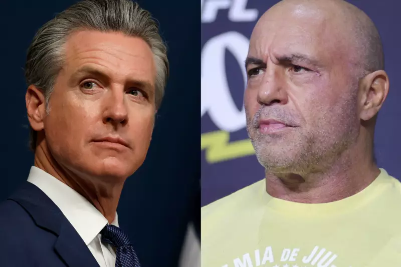 California Governor Gavin Newsom's Fiery Clash with Joe Rogan Over COVID-19 Misinformation
