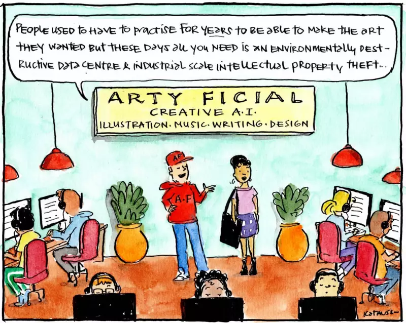 Can AI Truly Replace Human Artists? The Guardian's AI-Generated Image Sparks Heated Debate