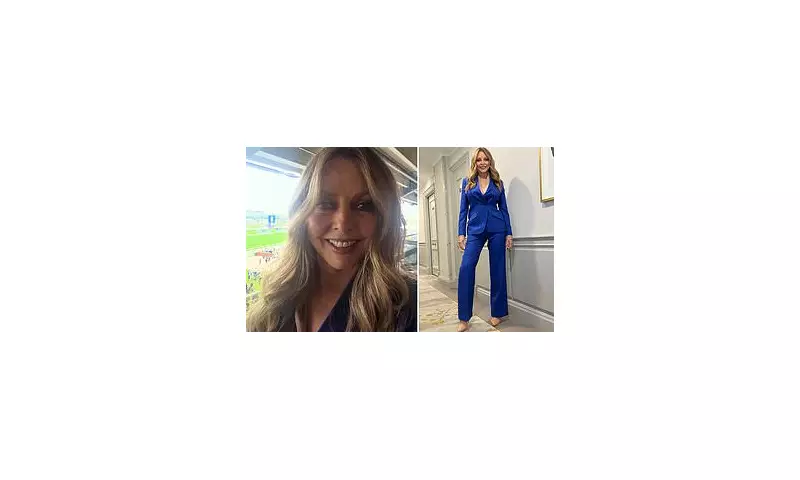 Carol Vorderman Stuns in Cobalt Blue at the Races While Battling Secret Health Struggles