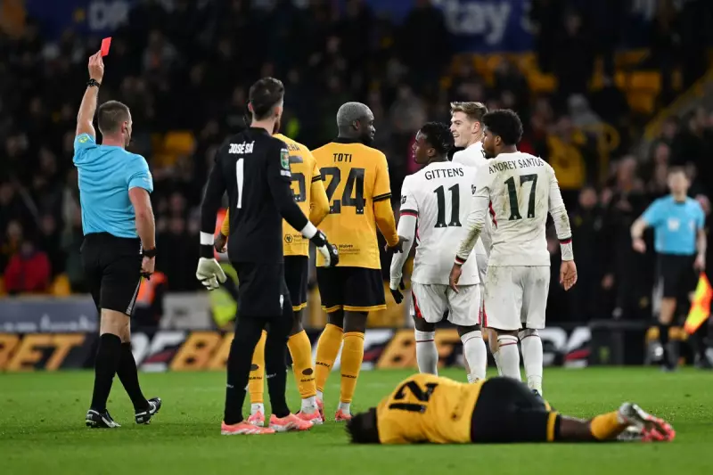Chelsea's Carabao Cup Dream Shattered as Wolves Triumph Amidst Delap Red Card Drama