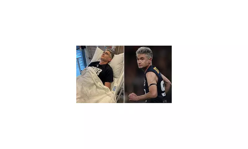 Comedian Dave Hughes Hospitalised After AFL Legends Game Injury: 'Lungs Filled With Fluid'