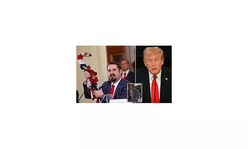 Conservative Firebrand's Bizarre Stunt: Burned Flag Displayed at Portland Trump Protest Meeting