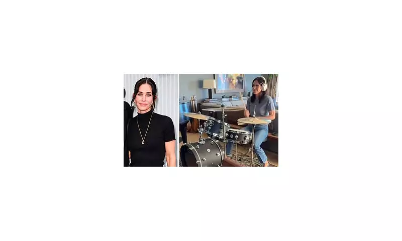 Courteney Cox Stuns Fans With Epic Nirvana Drumming Session At 61