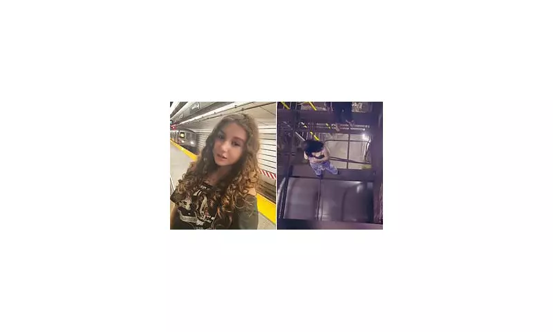 Daredevil Teens Risk Everything Riding Outside Moving Subway Trains in Shocking New York Trend