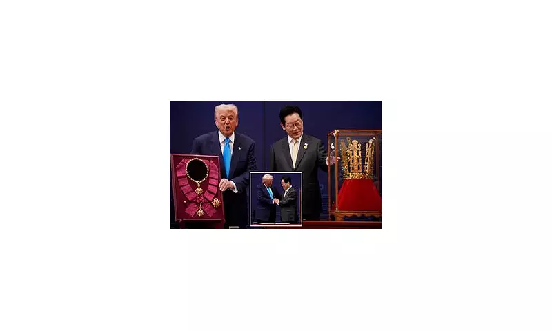Donald Trump's Golden Crown: Former President Receives Bizarre Honour During South Korea Speech