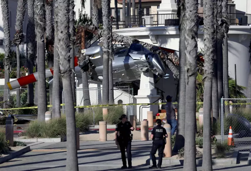 Dramatic Helicopter Crash at Huntington Beach: Pilot Survives Terrifying Spin Into Palm Trees