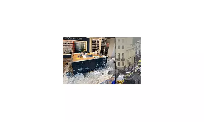 Farrow & Ball Paint Shop Vandalised in Hove Rampage: Man Trashes Luxury Store in Paint-Fuelled Fury