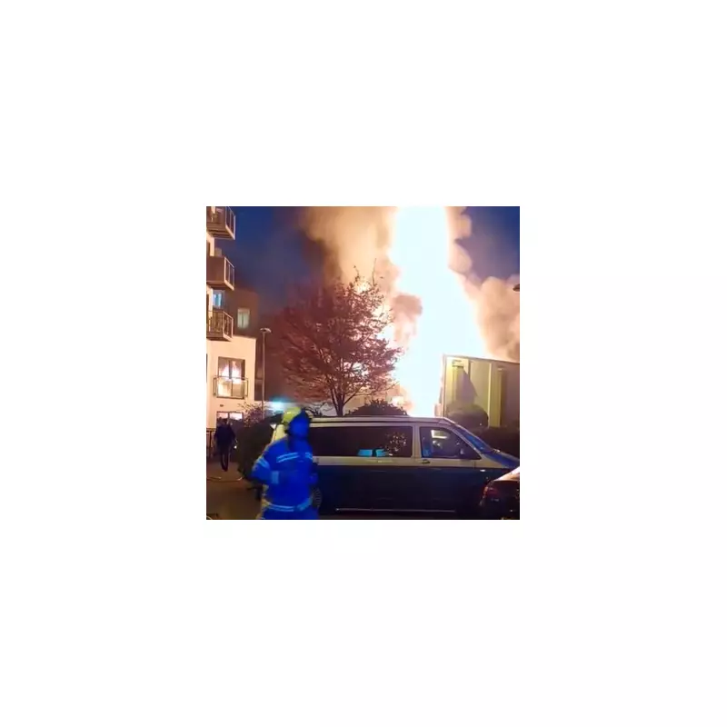 Forest Hill Inferno: Dramatic Fire Erupts Near London Station, Commuter Chaos Ensues