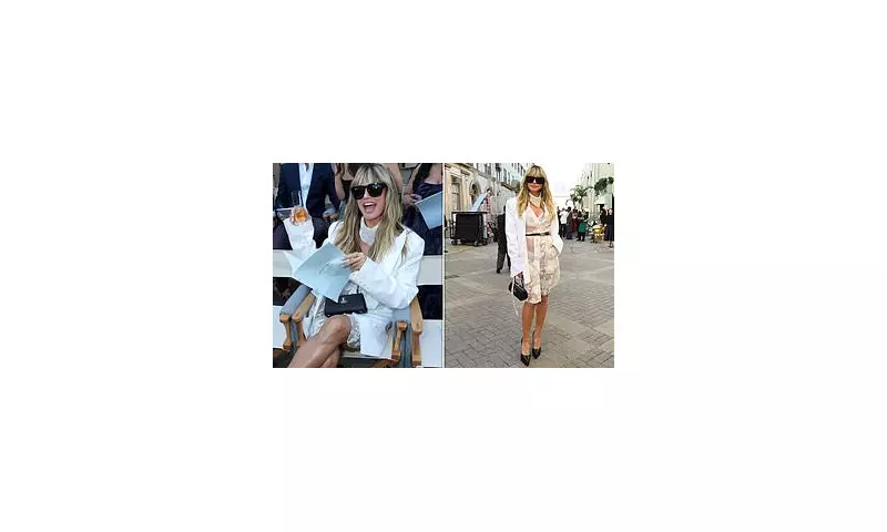 Heidi Klum Stuns in Sheer Vogue World Dress With Daring Lacy Underwear Reveal