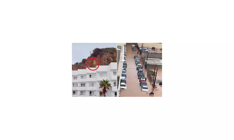 Ibiza Hotel Rockfall Horror: British Tourists Scream as Boulders Crash Through Wall During Violent Storm