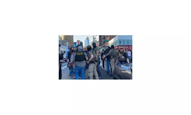 ICE Raid Sparks Chaos on Manhattan's Canal Street: Tourists Watch in Horror as Vendors Scramble
