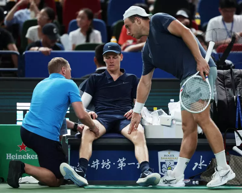 Jannik Sinner's Shanghai Masters Dream Ends in Agony as Cramp Forces Shocking Retirement