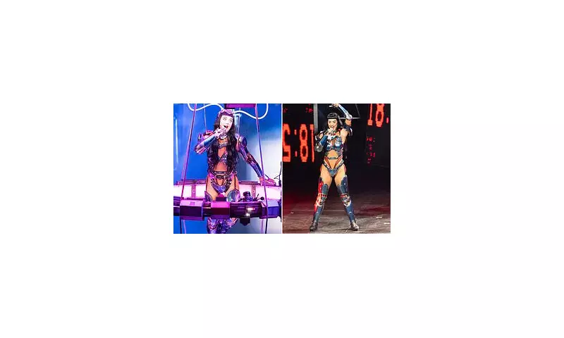 Katy Perry Stuns Glasgow in Dazzling Metallic Bodysuit During Electrifying 'Lifetimes' Tour Performance