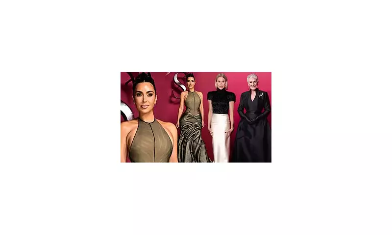 Kim Kardashian Stuns in Silver at 'All's Fair' Premiere: See Her Dazzling Red Carpet Look