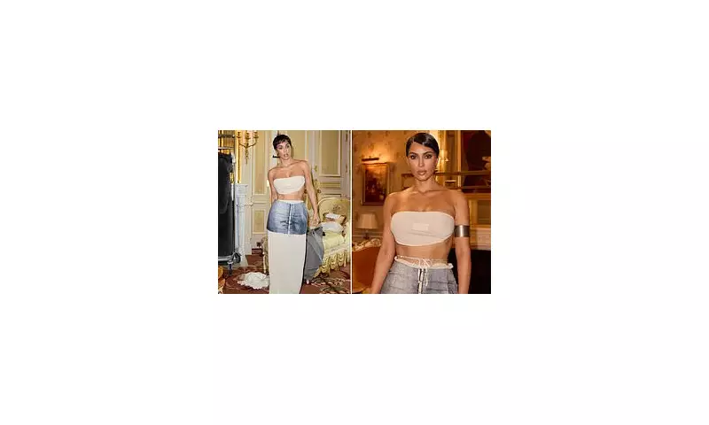 Kim Kardashian Turns Heads in Sheer Vintage Margiela Top During Daring Braless Outing