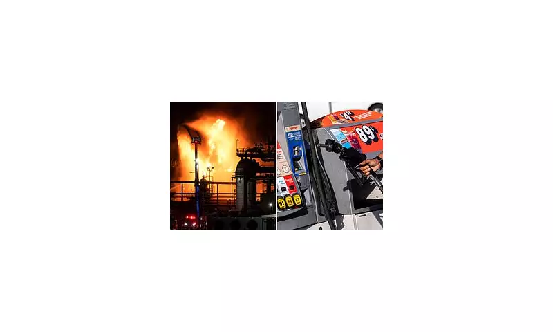 LA Refinery Inferno Sparks Fears of Petrol Price Surge Across UK
