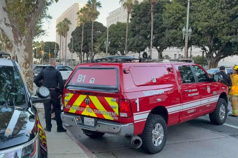 Los Angeles City Hall Evacuated After Driver Crashes Gates Shouting 'Trump'