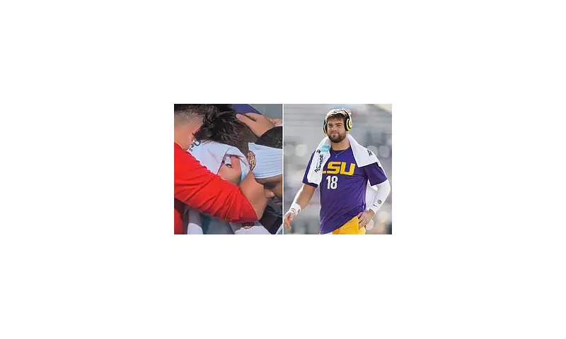 LSU Quarterback Garrett Nussmeier Breaks Down in Tears After Heartbreaking Loss to USC