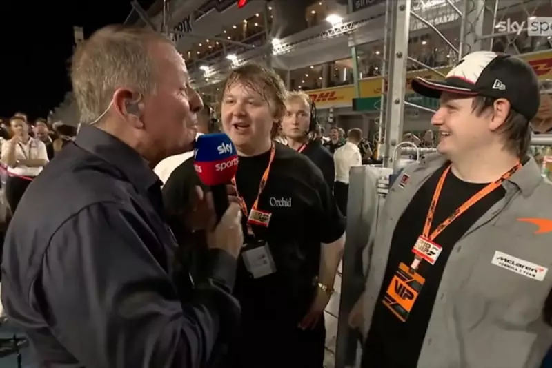Martin Brundle's Hilarious Grid Walk With Capaldi's Brother Steals Singapore GP Show