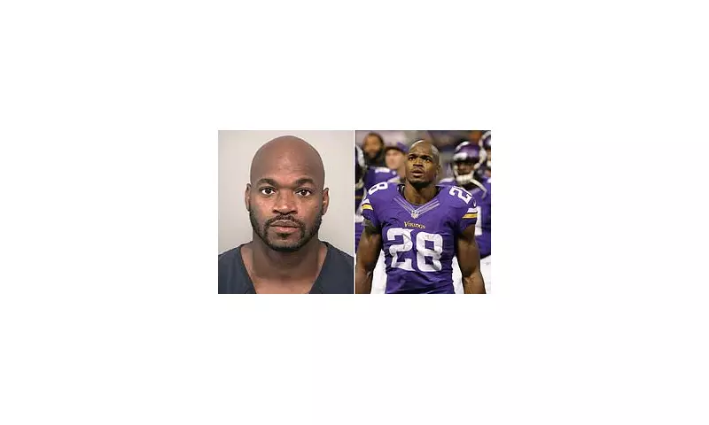 NFL Legend Adrian Peterson's Shocking DWI Mugshot Revealed After Latest Arrest