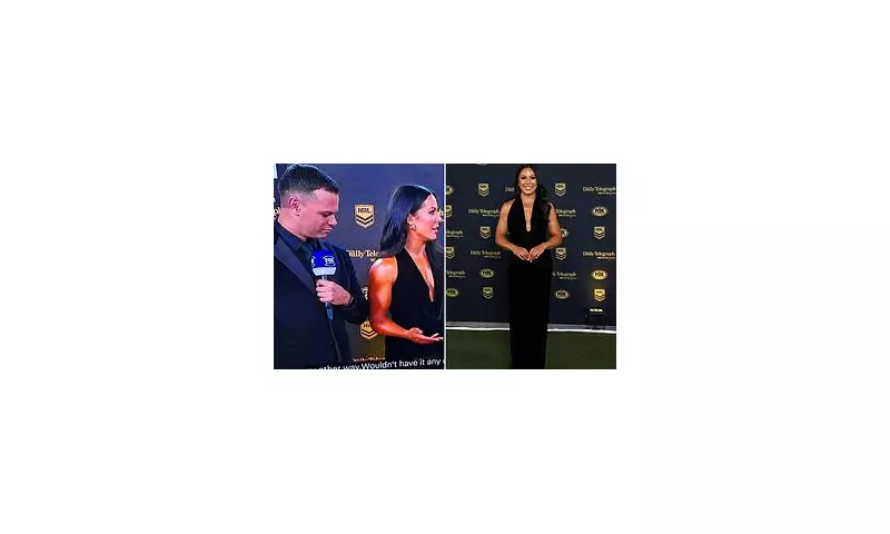 NRLW Reporter Stuns at Dally M Awards in Daring Black Gown