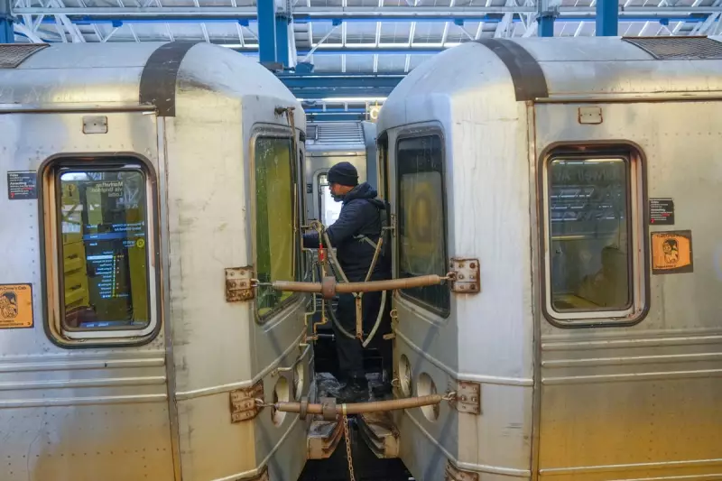 NYPD Officers Remove Children from Subway Train in Brooklyn During Fare Evasion Operation