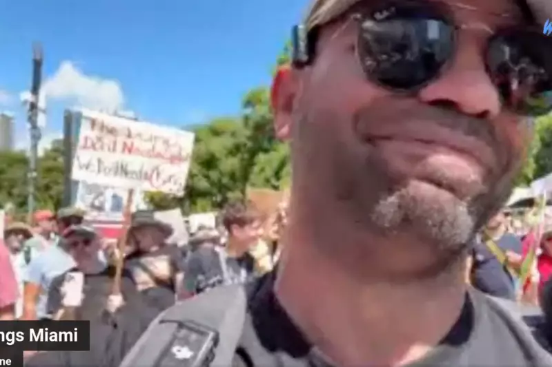 Proud Boys Leader Enrique Tarrio Declares 'No Kings in America' at Surprise Miami Protest