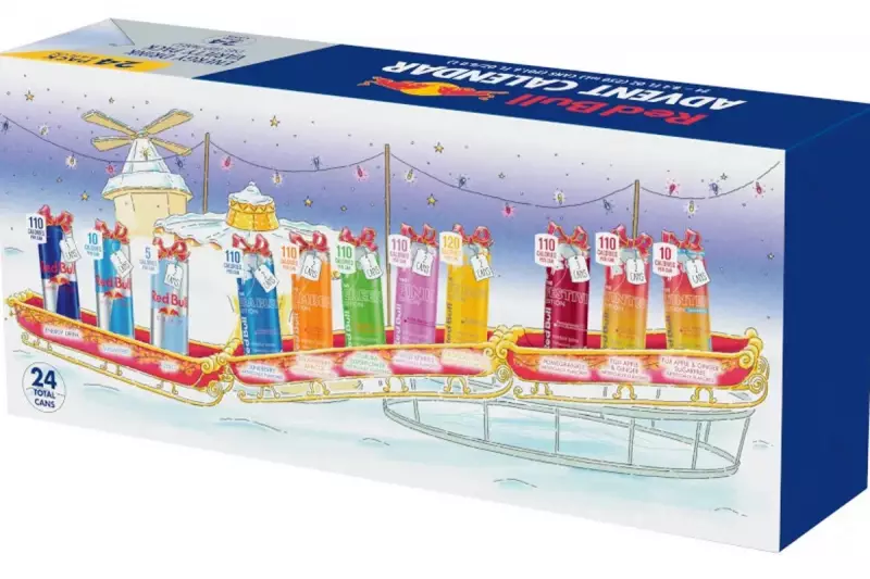 Red Bull's Advent Calendar Sparks Controversy: 24 Days of Energy Drinks Draws Health Concerns