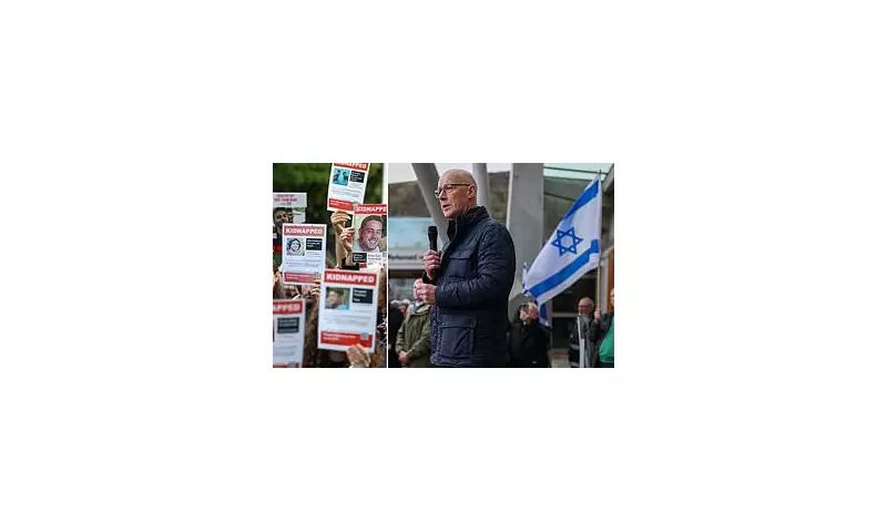 Scottish First Minister John Swinney Confronted by Protesters at Holyrood Over Hamas Attack Response
