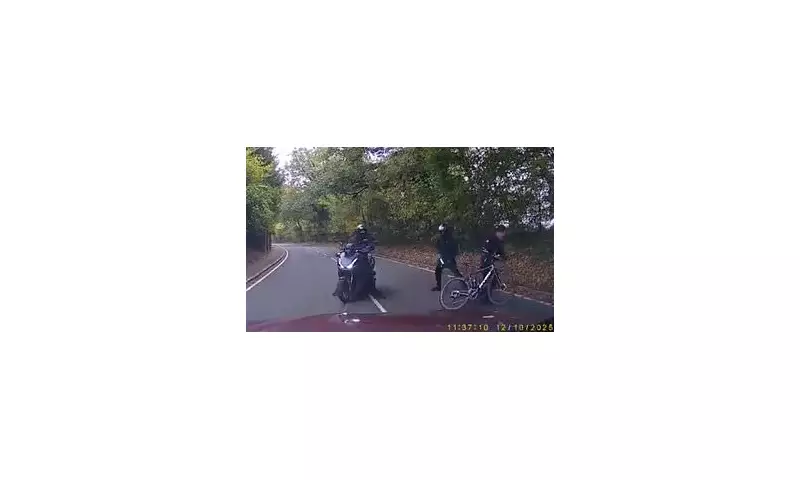 Shocking Broad Daylight Robbery: Axe-Wielding Thugs Ram Cyclist Off Motorbike in Brazen London Attack