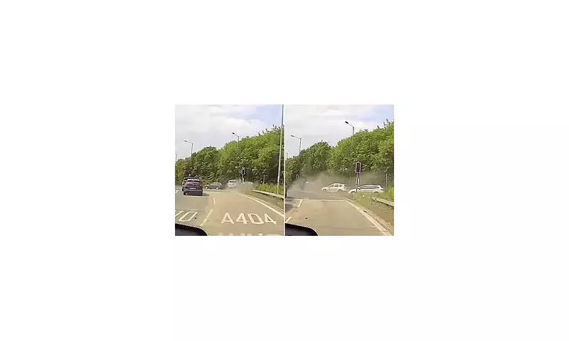 Shocking Dashcam Footage Captures Reckless Driver's Red Light Run That Left Pedestrian With Life-Changing Injuries