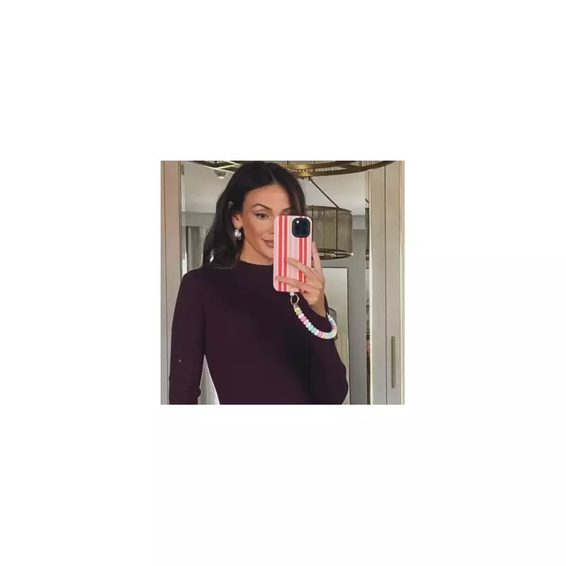 Shop Michelle Keegan's Stunning Burgundy Midi Dress That's Taking Over Instagram