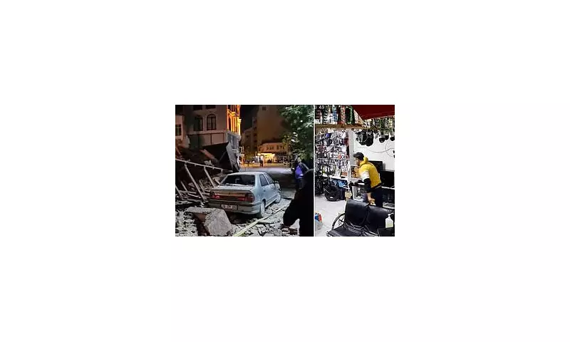 Terrifying Moment 6.1 Magnitude Earthquake Rocks Turkey: CCTV Captures Buildings Swaying as Residents Flee for Safety