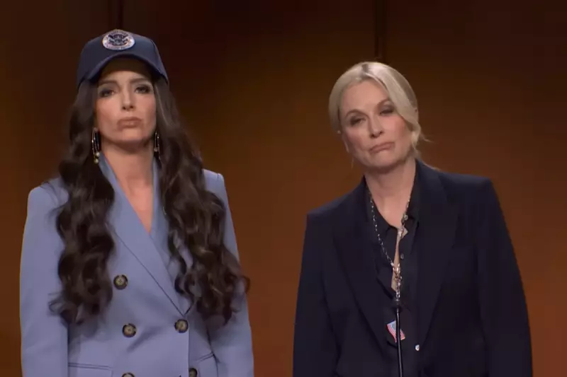Tina Fey and Amy Poehler Hilariously Mock Kristi Noem's Dog-Killing Confession on SNL