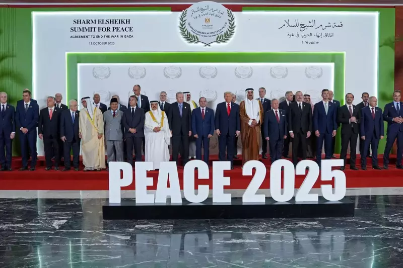 Trump's Gaza Peace Photo Sparks Controversy Among Female World Leaders