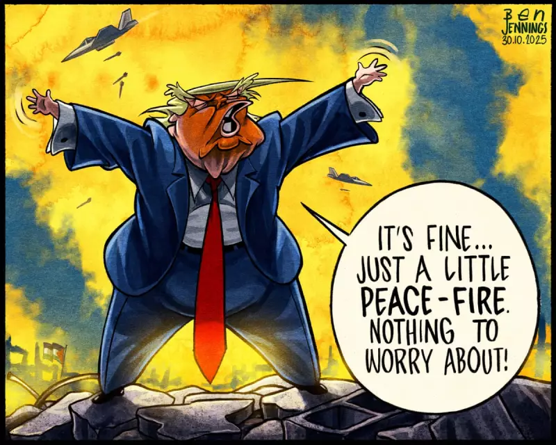 US Attempts to Downplay Renewed Gaza Hostilities Exposed in Scathing Cartoon