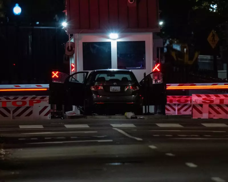 White House Security Breach: Man Arrested After Crashing Car Through Security Barrier