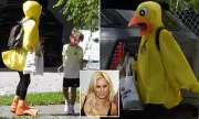 Anna Kournikova's Bizarre Chicken Costume Stuns Paparazzi During Family Outing