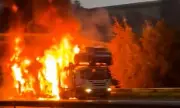 Apocalyptic Scenes on M1 as Lorry Inferno Sends Mushroom Cloud Billowing Over Motorway