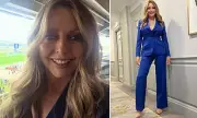 Carol Vorderman Stuns in Cobalt Blue at the Races While Battling Secret Health Struggles