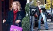 Cat Deeley Spotted Shopping at Liberty London Carrying Beautiful Bouquet After Emotional This Morning Week