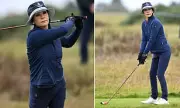 Catherine Zeta-Jones Stuns in Navy Blue at Alfred Dunhill Links Championship | Style Icon at 56