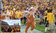 College Football Chaos: Arizona State and Texas Tech Fans Storm Field and Topple Goalposts in Wild Celebration