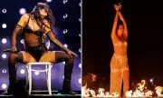 Dua Lipa Dazzles in Daring Stockings and Suspenders During Electrifying LA Performance