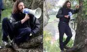 Eco-Warrior Brings The Block to a Standstill: Climate Protester Storms Filming Site