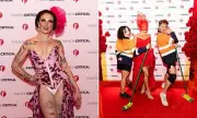 Fashion Anarchy: Mystery Tattooed Guest Steals Spotlight with Daring G-String Dress at London Book Launch